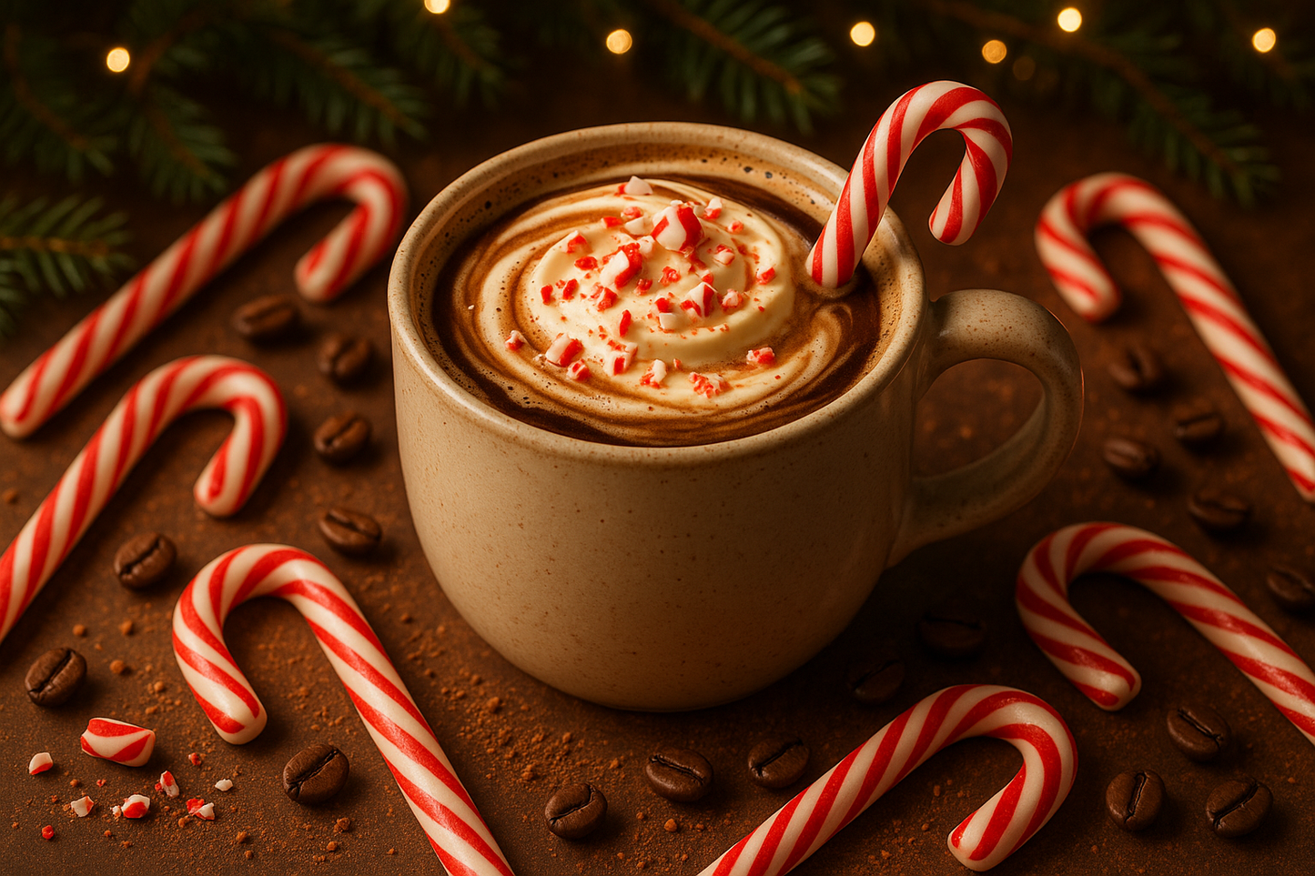 candy cane falvored coffee
